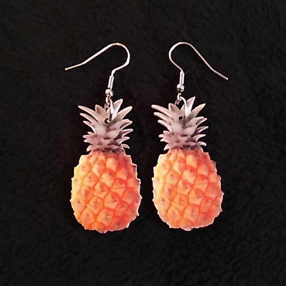 NEW- Earrings- Pineapple